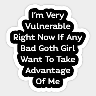 GOTH GIRL Sticker